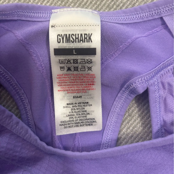 Large Purple Gymshark Sports Bra - Picture 3 of 3
